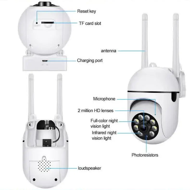 🔒 iCam365 WiFi IP Camera — Slimme 1080P Beveiliging, Dag & Nacht