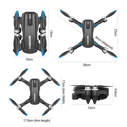 🚁 D5 8K Dual Camera Drone — Slim, Stabiel & Spectaculair